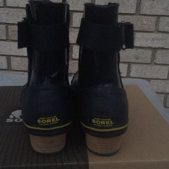 Sorel Slim boot Pull on Glow Rain boots Navy Blue - Picture 12 of 16